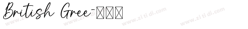 British Gree字体转换